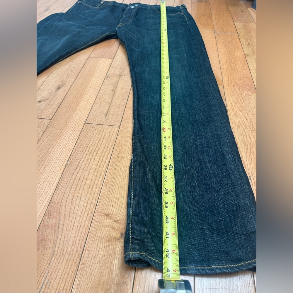 Levi's 501 Men's Dark Wash 100% Cotton Denim Jeans Size W36 L32‎ - Picture 7 of 11
